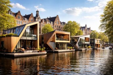 découvrez les maisons flottantes à amsterdam, une architecture innovante qui repousse les limites traditionnelles en combinant design durable et vie sur l'eau.